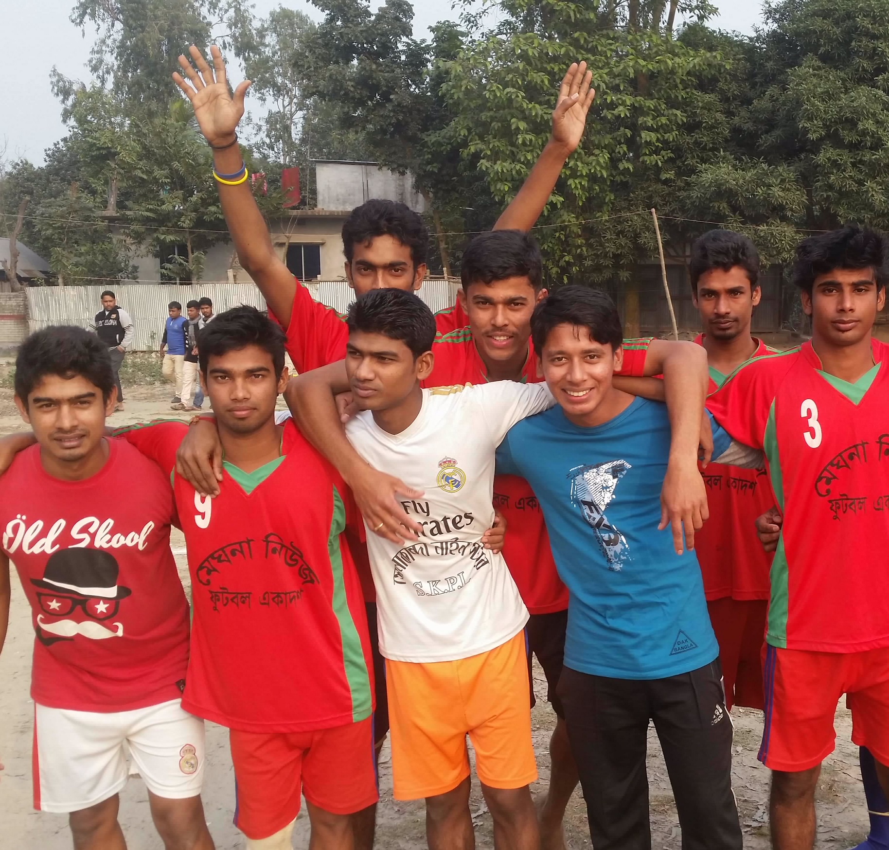With Meghna News football team